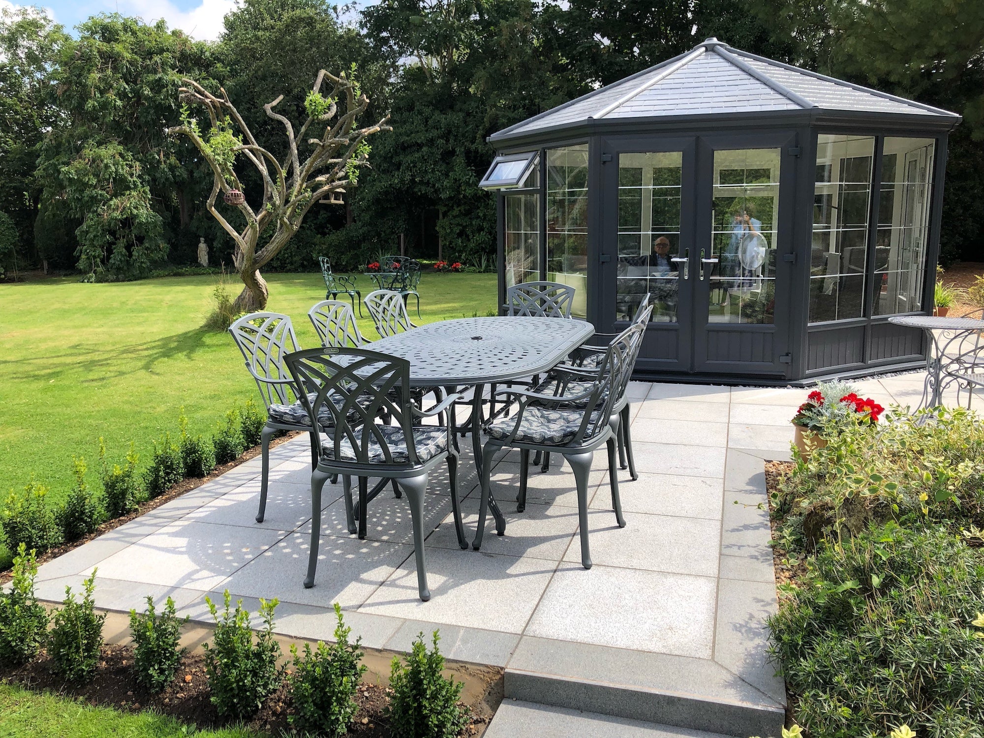 Keep your patio cool with grey outdoor furniture