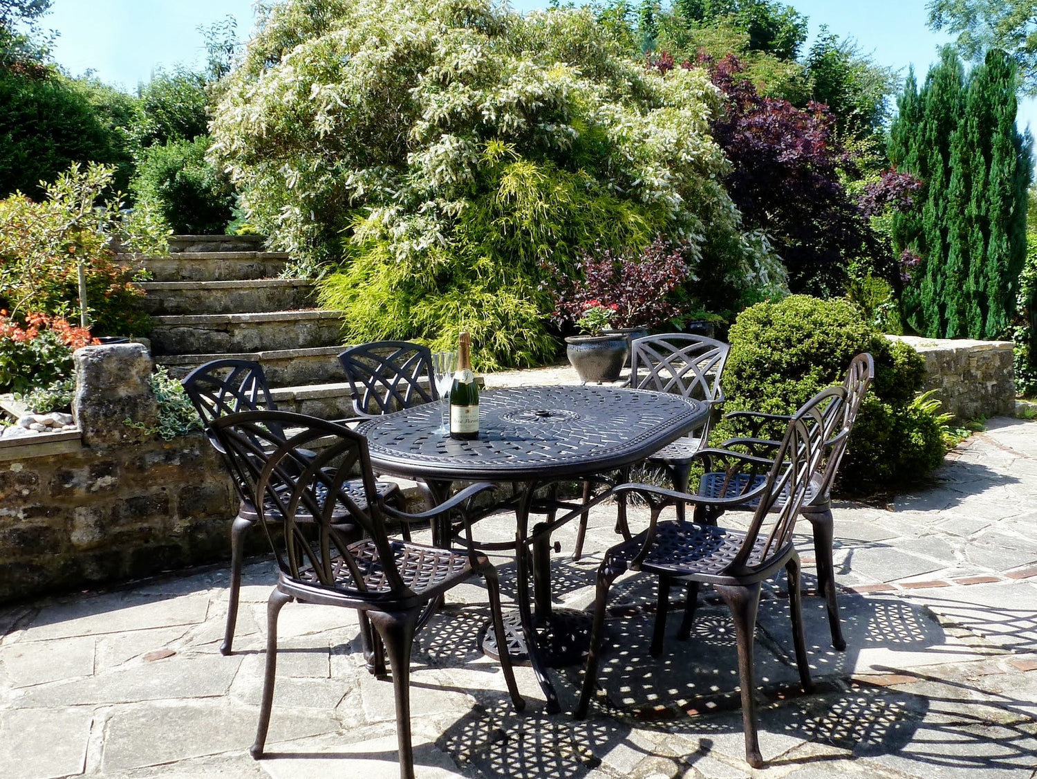 What size patio table set is best for the space in your garden?