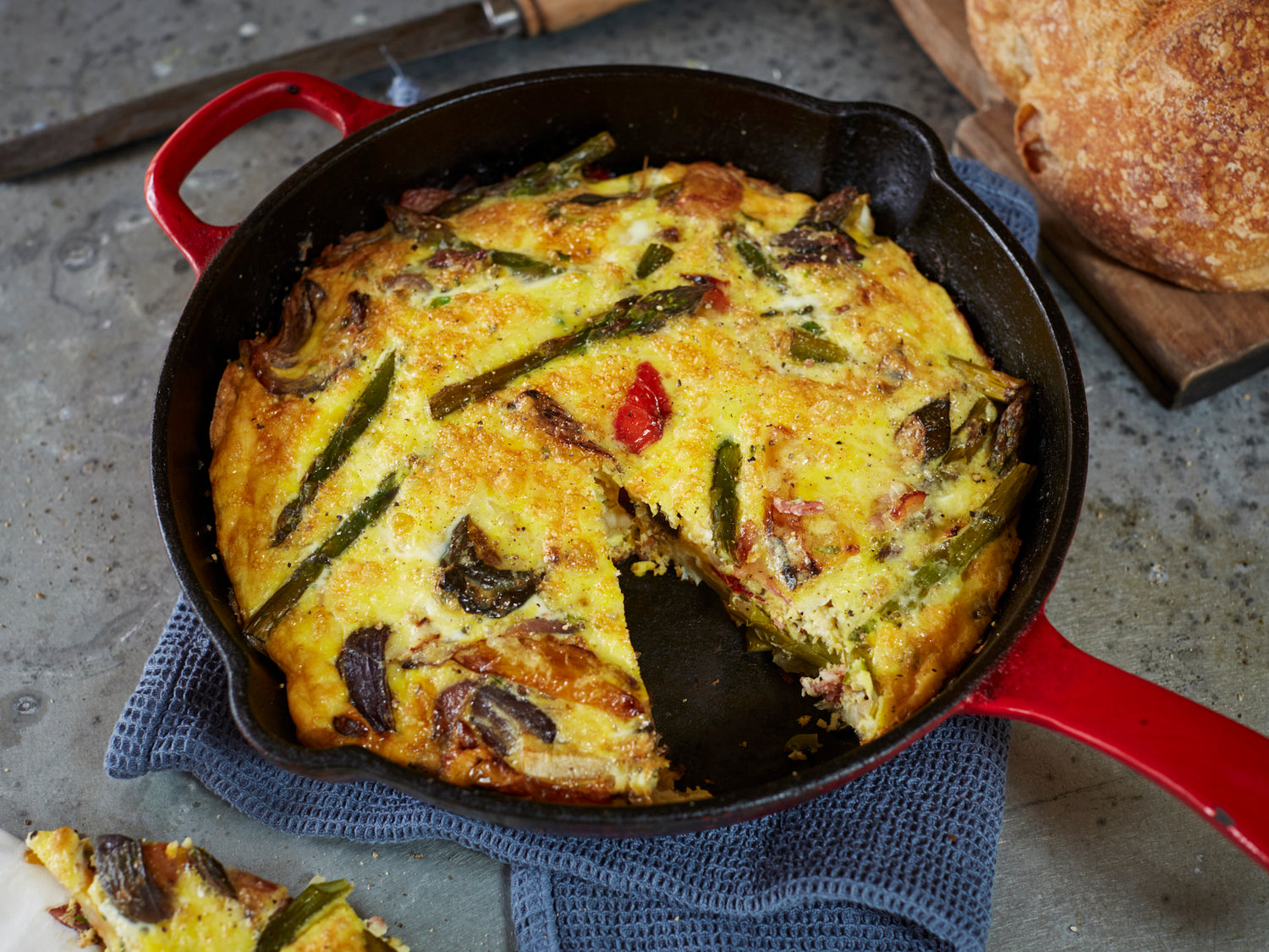 Ramona's fish parcels with roast vegetables and a follow-up frittata