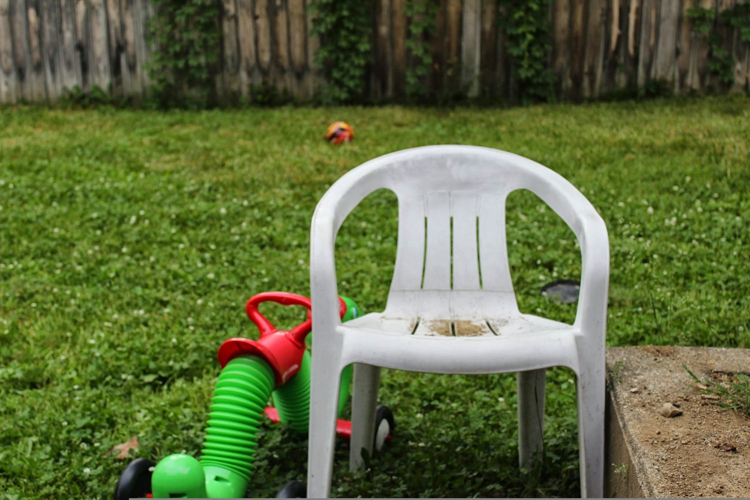 How do you remove mildew from plastic outdoor furniture?