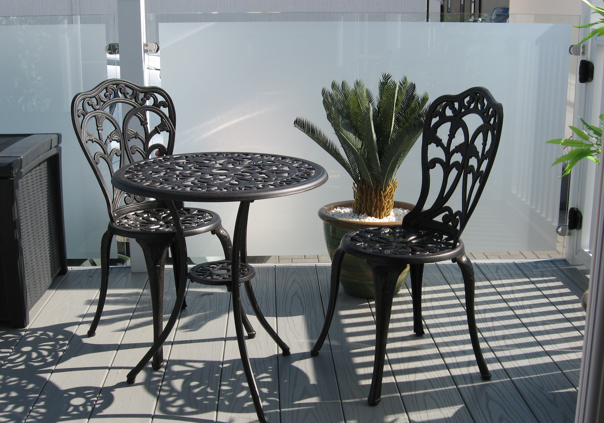 What garden furniture is best for a small patio?