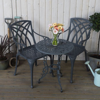 London Rose Table 2 Seater Set - Slate