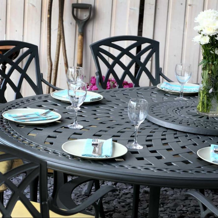 Rosemary Table 8 Seater Set - Slate