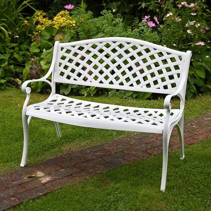 Jasmine Bench - White