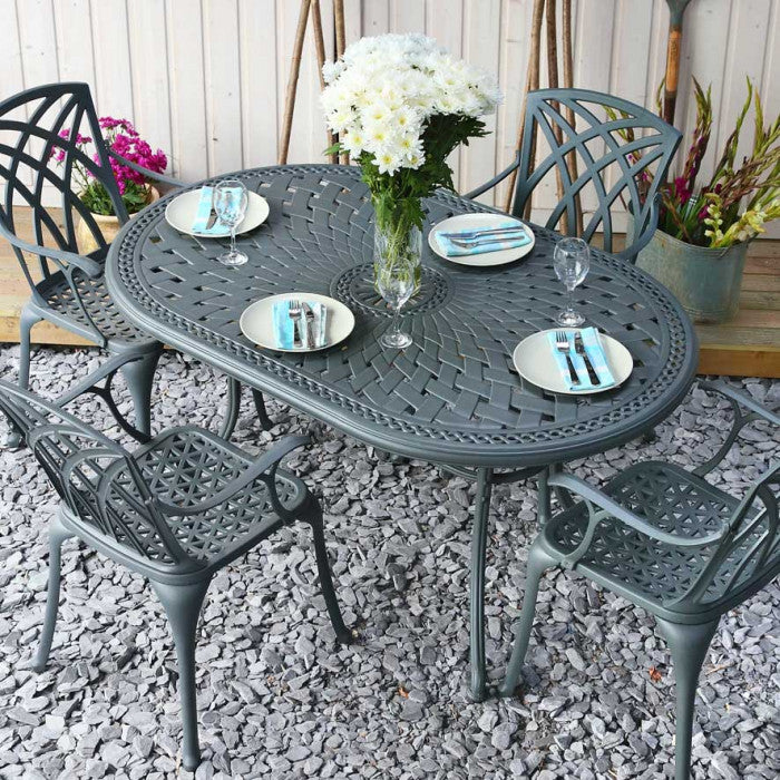 June Table 4 Seater Set - Slate