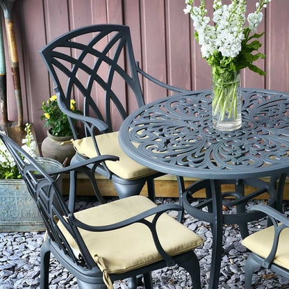 Jill Table 4 Seater Set - Slate