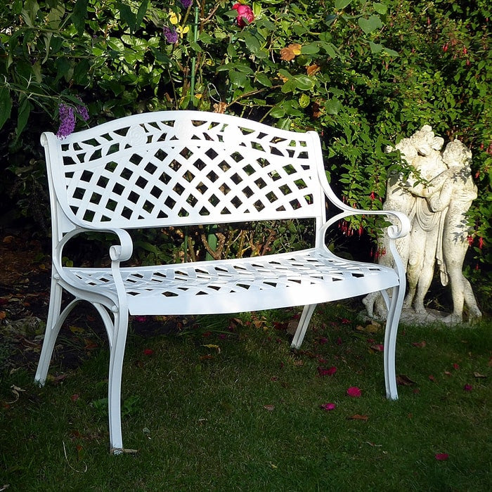 Rose Bench - White