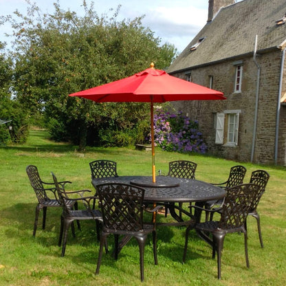 Rosemary Table 8 Seater Set - Antique Bronze