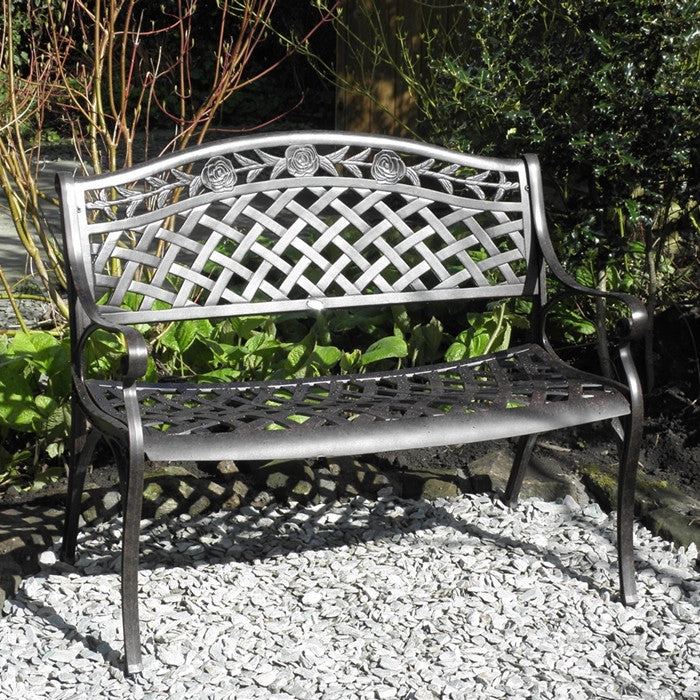 Rose Bench - Antique Bronze