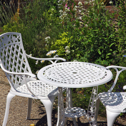 Ivy Bistro Table 2 Seater Set - White