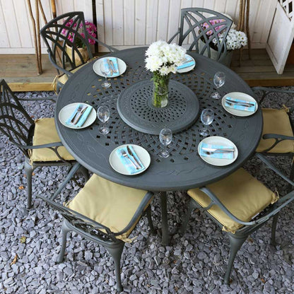 Amelia Table 6 Seater Set - Slate