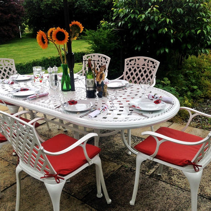 June Table 6 Seater Set - White