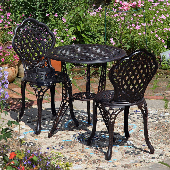 Ivy Bistro Set 2 Seater Set - Antique Bronze