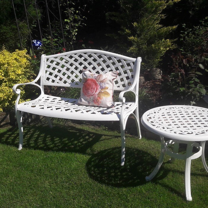 Jasmine Bench - White