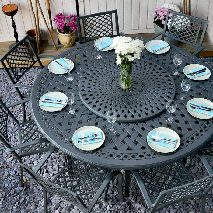 Olivia Table 8 Seater Set - Slate