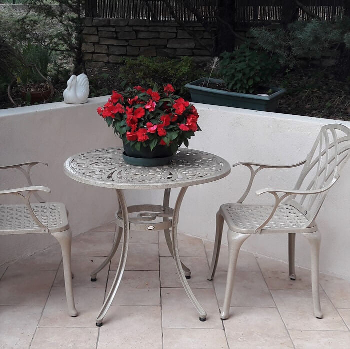 Jill Table 4 Seater Set - Sandstone