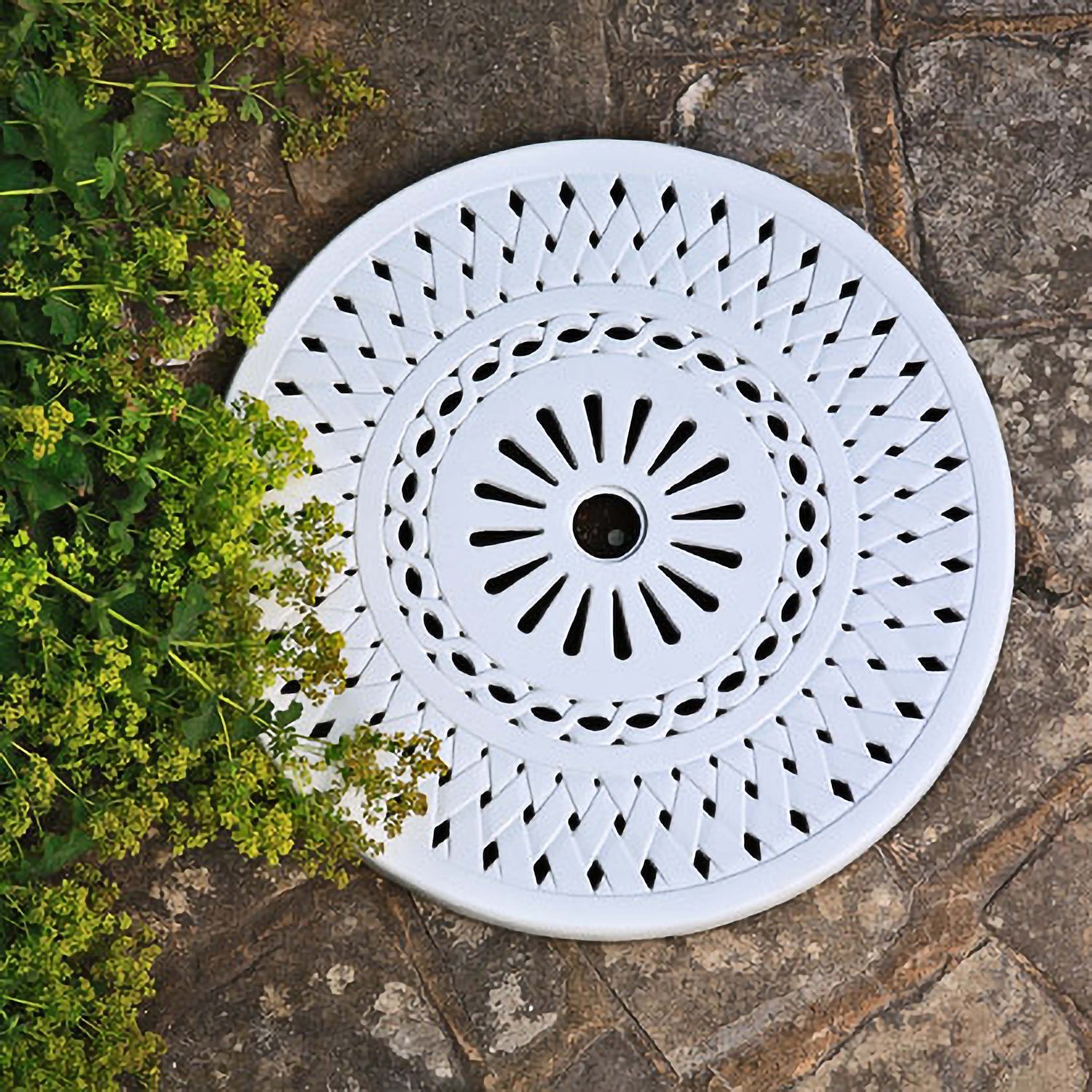 Lazy Susan Lattice 60cm - White