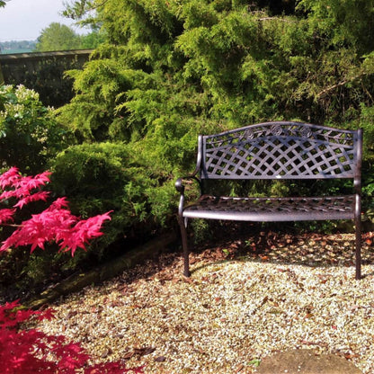 Rose Bench - Antique Bronze