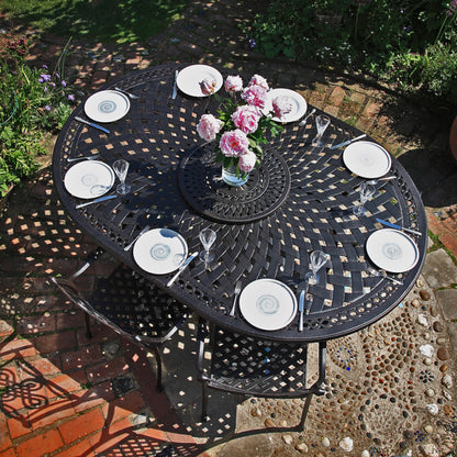 Rosemary Table 8 Seater Set - Antique Bronze