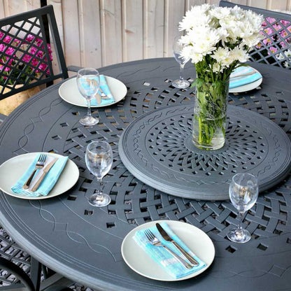 Amelia Table 6 Seater Set - Slate