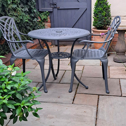 Anna Table 2 Seater Set - Slate