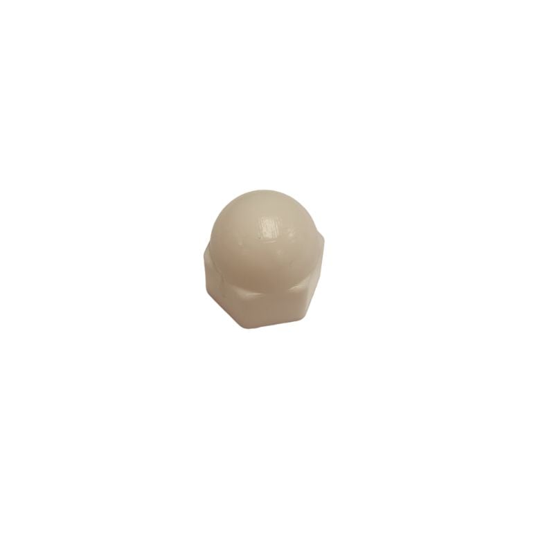 M6 Cap Nut - White