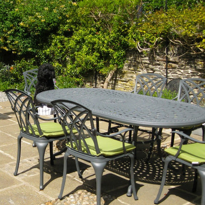 Catherine Table 6 Seater Set - Slate