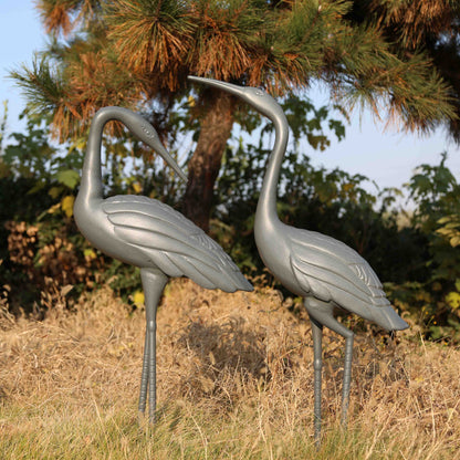 Crane Pair - Slate Grey