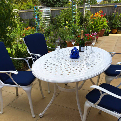 Emily Table 6 Seater Set - White