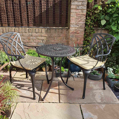 Eve Bistro Table 2 Seater Set - Antique Bronze