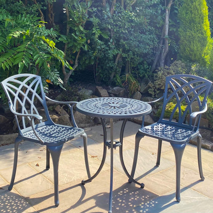 Eve Bistro Table 2 Seater Set - Slate