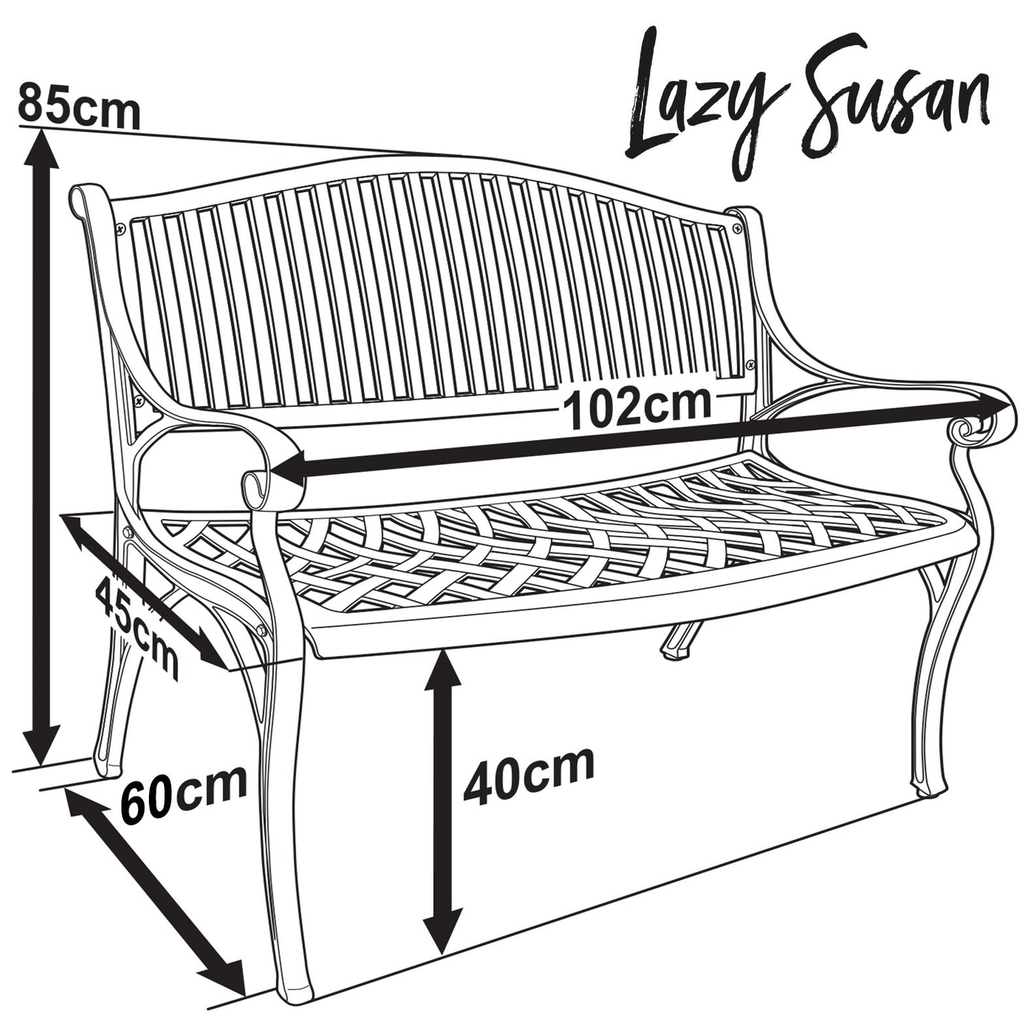 Grace Bench - White