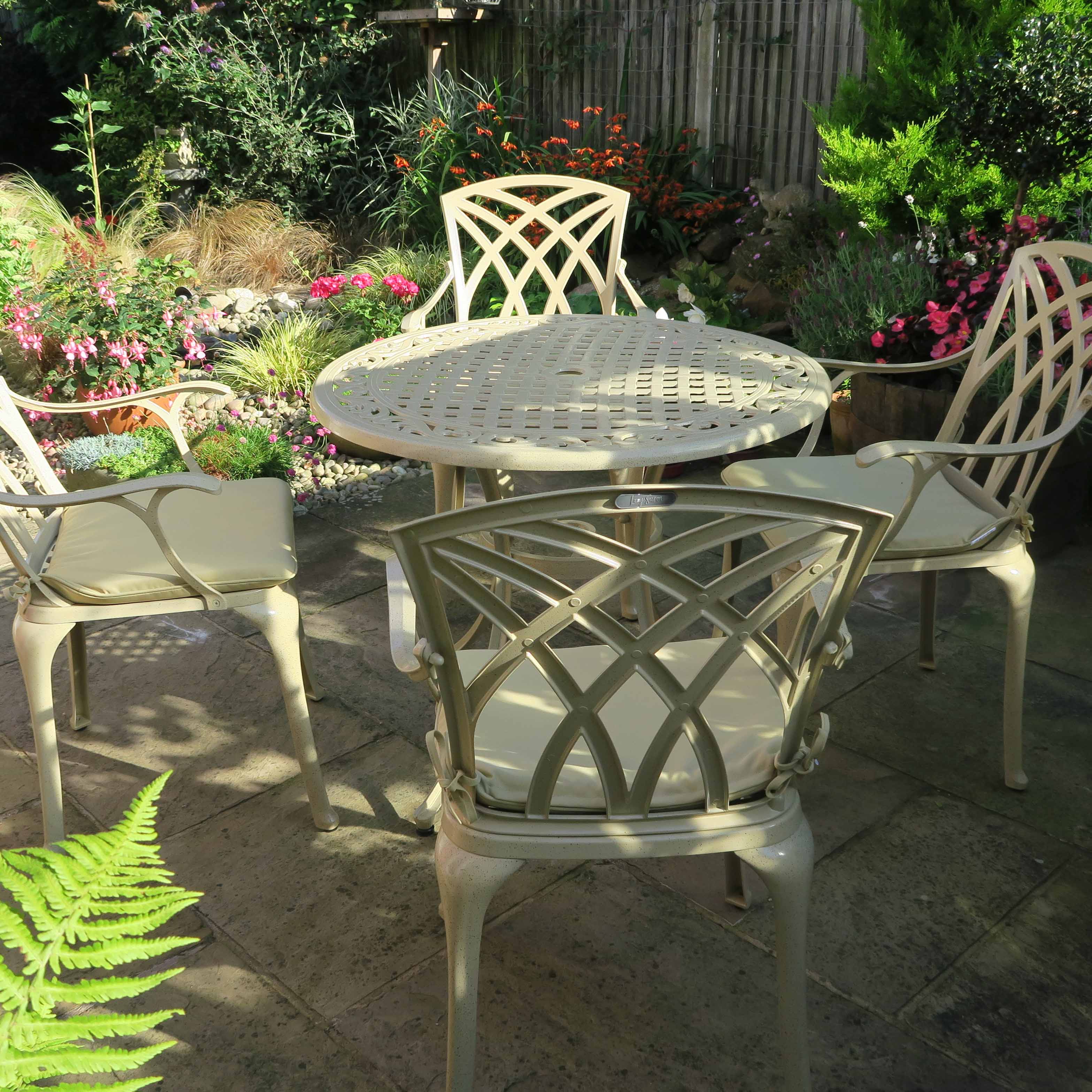 Hannah Table 4 Seater Set - Sandstone