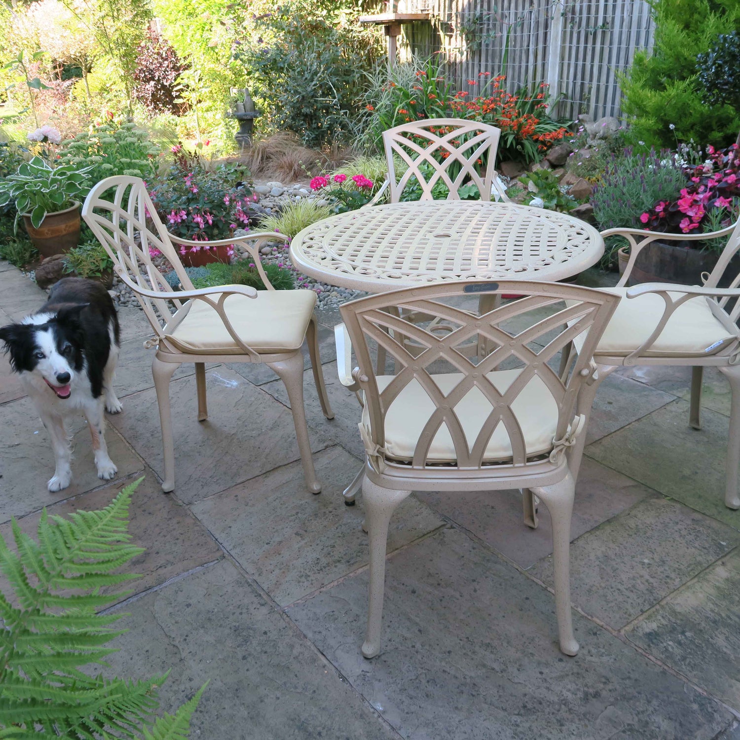 Hannah Table 4 Seater Set - Sandstone