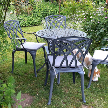 Jill Table 4 Seater Set - Slate