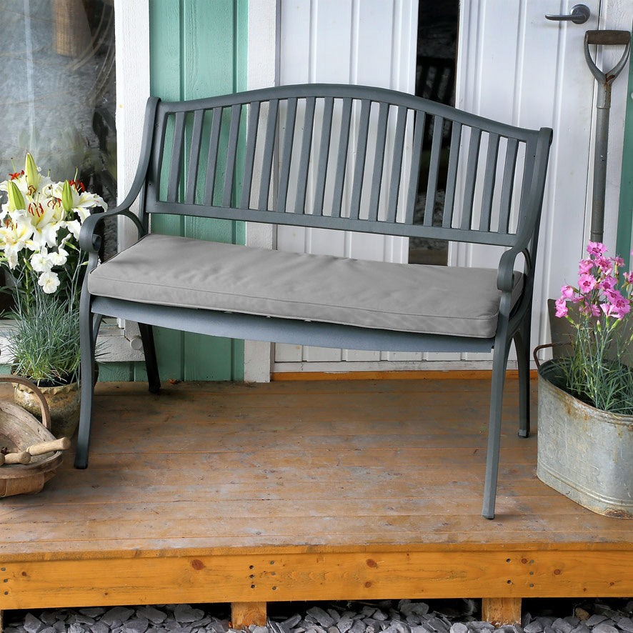 Lattice Bench Cushion - Grey