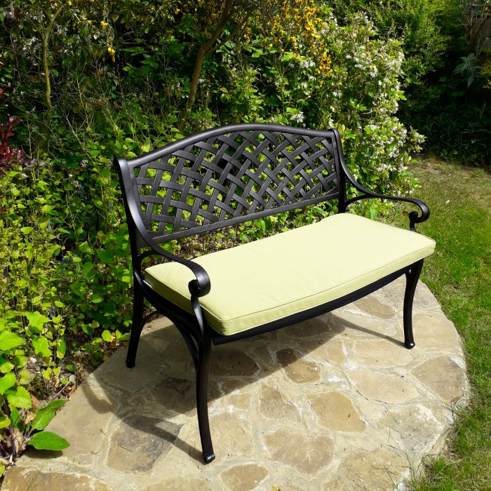 Jasmine Bench - Antique Bronze