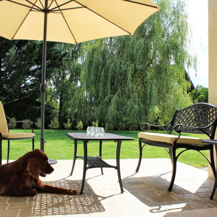 Claire Table 2 Seater Set - Antique Bronze