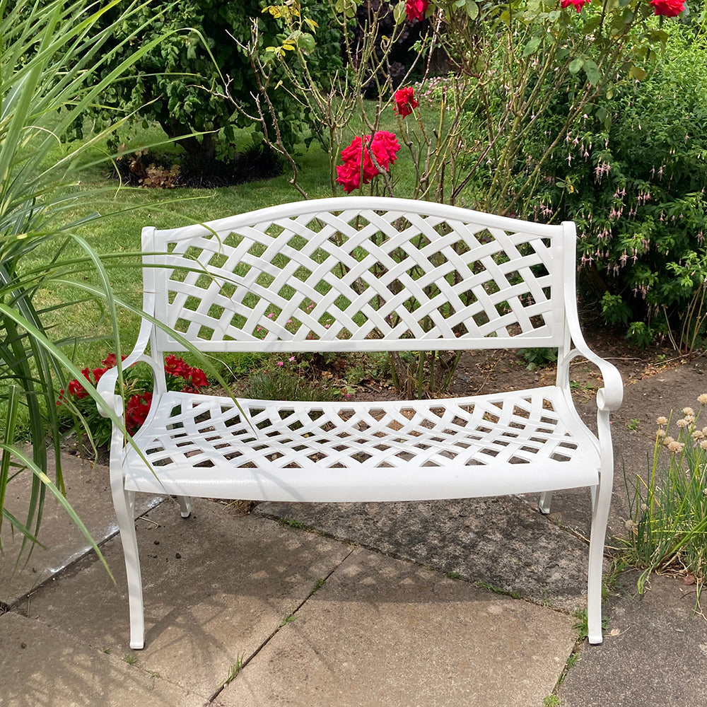 Jasmine Bench Set - White