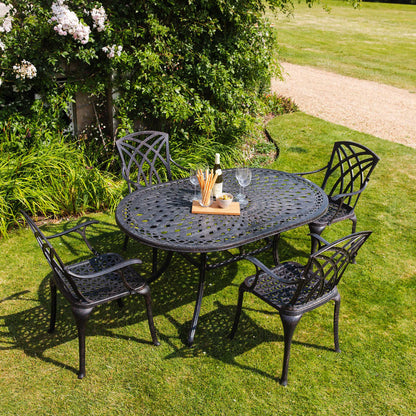 June Table 4 Seater Set - Antique Bronze