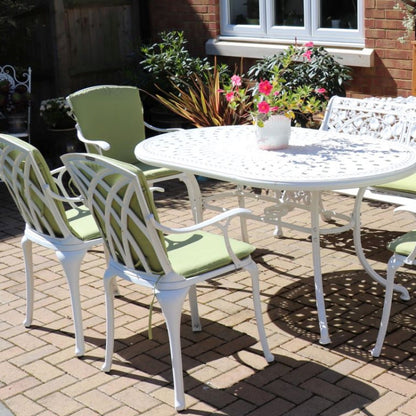 June Table 6 Seater Set - White