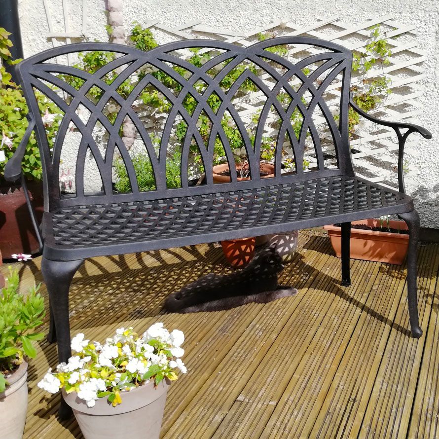 April Bench - Antique Bronze