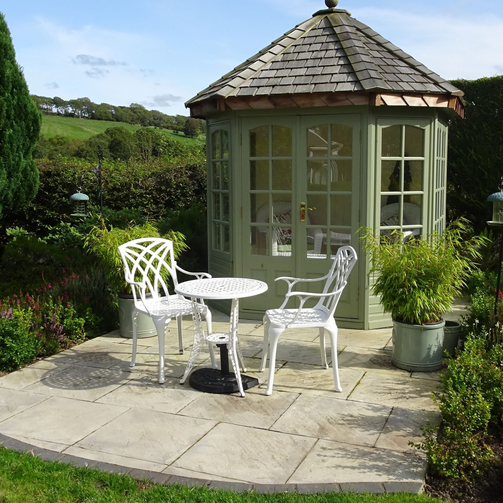 Ivy Bistro Table 2 Seater Set - White