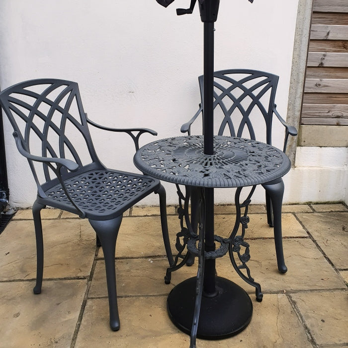 London Rose Table 2 Seater Set - Slate