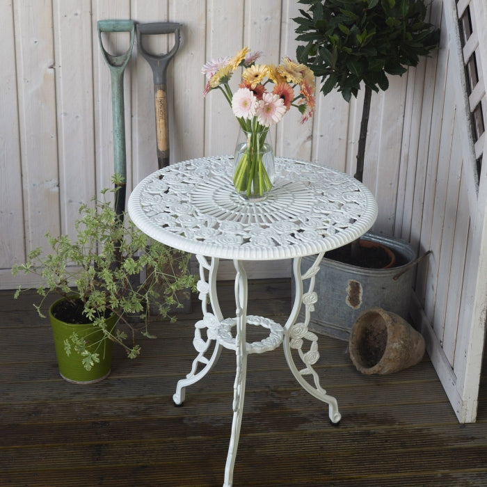 London Rose Table Only - White