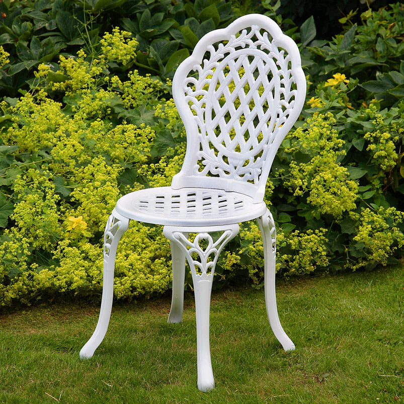 Ivy Bistro Set 2 Seater Set - White