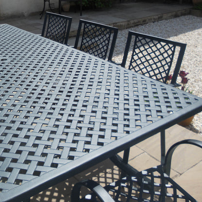 Madison Table 2.6m 8 Seater Set - Slate Grey