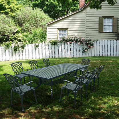 Madison Table 2.6m 8 Seater Set - Slate Grey