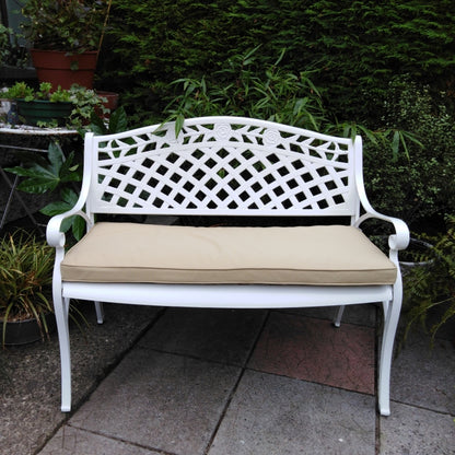 Rose Bench Set - White