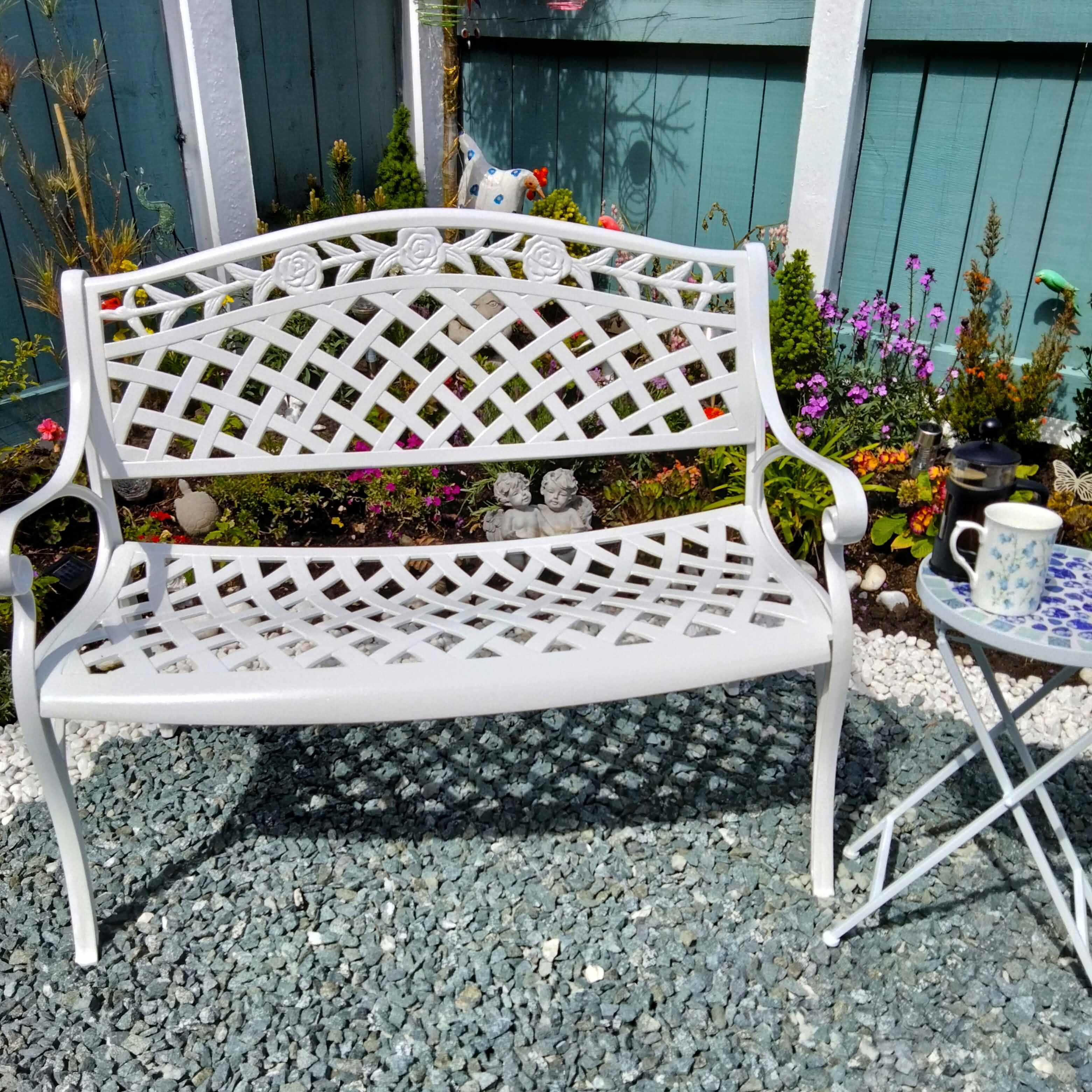 Rose Bench - White